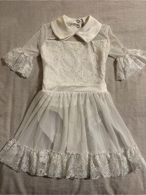 Weissman "Every Breath You Take" White Lace Dance Costume - Size SC (Small)